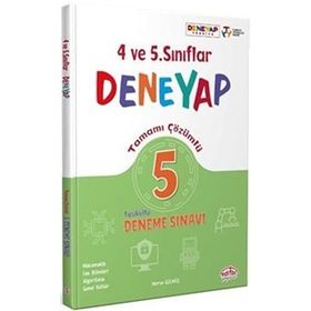 4-5. Sınıf Deneyap Tamamı Çözümlü 5 Deneme Sınavı - Editör Yayınları