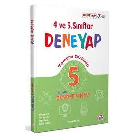 4-5. Sınıf Deneyap Tamamı Çözümlü 5 Deneme Sınavı - Editör Yayınları