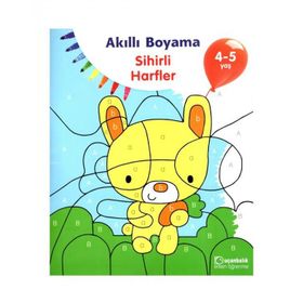 4-5 Yaş Akıllı Boyama Sihirli Harfler - Uçanbalık Yayınları