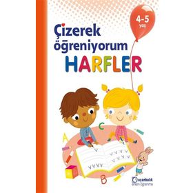 4-5 Yaş Çizerek Öğreniyorum Harfler - Uçanbalık Yayınları