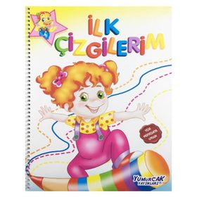4-5 Yaş İlk Çizgilerim Kitabı Yumurcak Yayınları