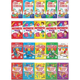 4-6 Yaş 20 Kitap Matematik Kodlama ve Çizgi Çalışmaları Seti - Kolektif