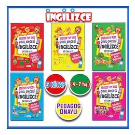 4 - 7 Yaş İngilizce Eğitim Seti 5 Kitap