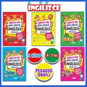 4 - 7 Yaş İngilizce Eğitim Seti 5 Kitap