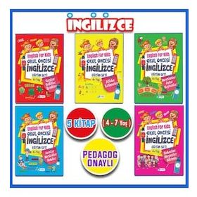 4 - 7 Yaş İngilizce Eğitim Seti 5 Kitap