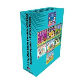 4-7 Yaş Okul Öncesi Çocuklar İçin Zeka Geliştiren Oyunlar - 8 Kitap Takım - Kolektif