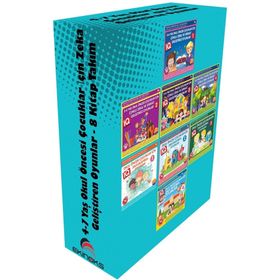 4-7 Yaş Okul Öncesi Çocuklar İçin Zeka Geliştiren Oyunlar - 8 Kitap Takım - Kolektif