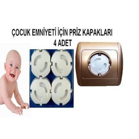 4 Adet Çocuk Koruma Priz Kapağı