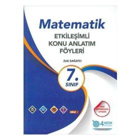 4 Adım Yayıncılık 7. Sınıf Matematik Etkileşimli Konu Anlatım Föyleri