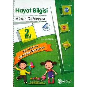 4 Adım Yayınları 2. Sınıf Hayat Bilgisi Akıllı Defterim