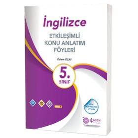 4 Adım Yayınları 5. Sınıf İngilizce Etkileşimli Konu Anlatım Föyleri