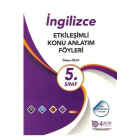 4 Adım Yayınları 5. Sınıf İngilizce Etkileşimli Konu Anlatım Föyleri