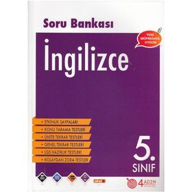 4 Adım Yayınları 5. Sınıf İngilizce Soru Bankası