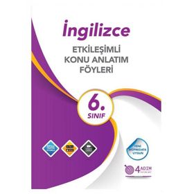 4 Adım Yayınları 6. Sınıf İngilizce Etkileşimli Konu Anlatım Föyleri