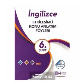 4 Adım Yayınları 6. Sınıf İngilizce Etkileşimli Konu Anlatım Föyleri