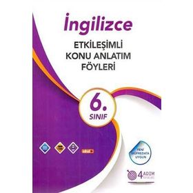 4 Adım Yayınları 6. Sınıf İngilizce Etkileşimli Konu Anlatım Föyleri