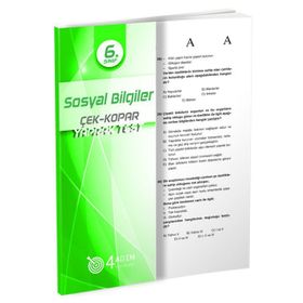 4 Adım Yayınları 6. Sınıf Sosyal Bilgiler Çek Kopar Yaprak Test