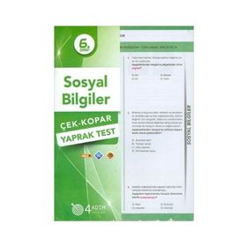 4 Adım Yayınları 6. Sınıf Sosyal Bilgiler Çek Kopar Yaprak Test