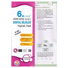 4 Adım Yayınları 6. Sınıf Sosyal Bilgiler Çek Kopar Yaprak Test
