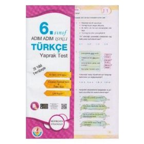 4 Adım Yayınları 6. Sınıf Türkçe Çek Kopar Yaprak Test