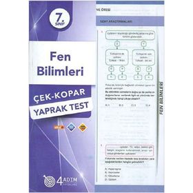 4 Adım Yayınları 7. Sınıf Fen Bilimleri Çek Kopar Yaprak Test