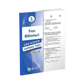 4 Adım Yayınları 7. Sınıf Fen Bilimleri Çek Kopar Yaprak Test