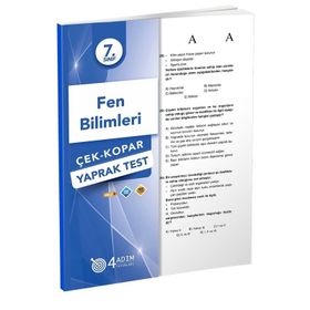 4 Adım Yayınları 7. Sınıf Fen Bilimleri Çek Kopar Yaprak Test