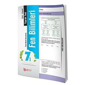 4 Adım Yayınları 7. Sınıf Fen Bilimleri Çek Kopar Yaprak Test