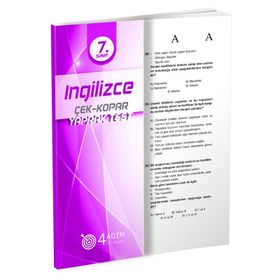 4 Adım Yayınları 7. Sınıf İngilizce Çek Kopar Yaprak Test