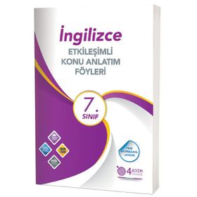 4 Adım Yayınları 7. Sınıf İngilizce Etkileşimli Konu Anlatım Föyleri
