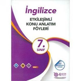 4 Adım Yayınları 7. Sınıf İngilizce Etkileşimli Konu Anlatım Föyleri