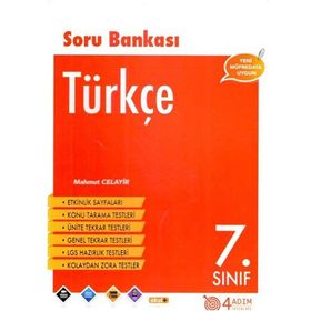 4 Adım Yayınları 7. Sınıf Türkçe Soru Bankası