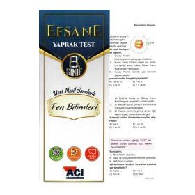 4 Adım Yayınları 8. Sınıf Fen Bilimleri Çek Kopar Yaprak Test