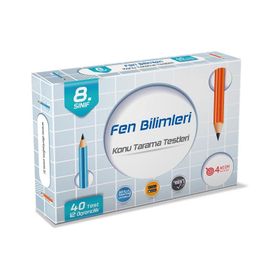 4 Adım Yayınları 8. Sınıf Fen Bilimleri Konu Tarama Testleri