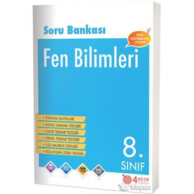 4 Adım Yayınları 8. Sınıf Fen Bilimleri Konu Tarama Testleri