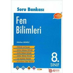 4 Adım Yayınları 8. Sınıf Fen Bilimleri Konu Tarama Testleri
