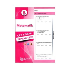 4 Adım Yayınları 8. Sınıf Matematik Çek Kopar Yaprak Test