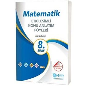 4 Adım Yayınları 8. Sınıf Matematik Etkileşimli Konu Anlatım Föyleri