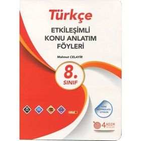 4 Adım Yayınları 8. Sınıf Türkçe Etkileşimli Konu Anlatım Föyleri