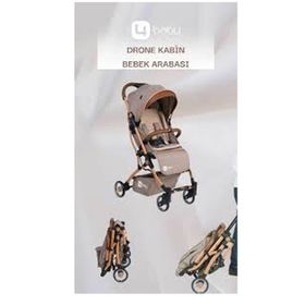 4 Baby AB 380-1 Drone Gold Kahverengi Kabin Bebek Arabası