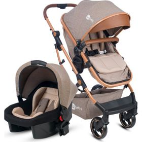 4 Baby AB 540 Kahverengi Smart Gold Travel Sistem Bebek Arabası