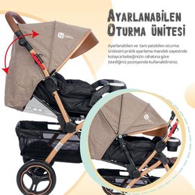 4 Baby AB350 Active Plus Çift Yönlü Bebek Arabası