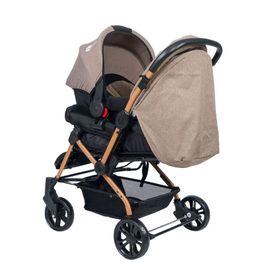 4 Baby AB360 Olympus Gold Kahverengi Şase Çift Yönlü Bebek Arabası
