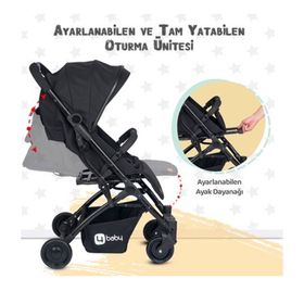 4 Baby Ab380 Drone Siyah Kabin Bebek Arabası
