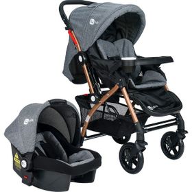 4 Baby Active Gold Plus Travel Sistem Gri Bebek Arabası