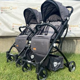 4 Baby İkiz Kabin Antrasit Bebek Arabası