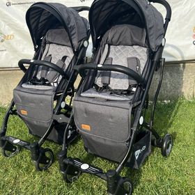 4 Baby İkiz Kabin Antrasit Bebek Arabası
