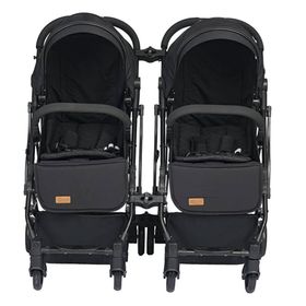 4 Baby İkiz Kabin Siyah Bebek Arabası