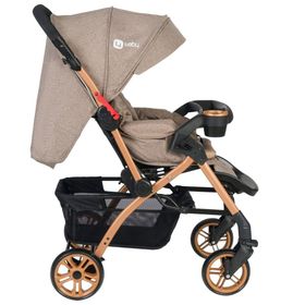 4 Baby New Active Çift Yönlü Gold Kahverengi Bebek Arabası