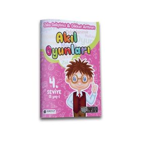4 Boyut Yayınları Zeka Geliştirici Dikkat Arttıran Akıl Oyunları - 4. Seviye
